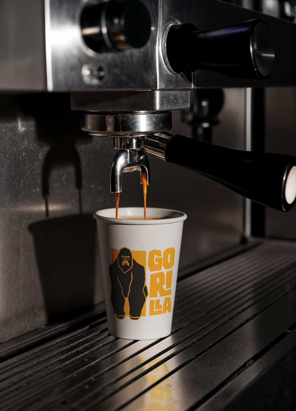 Branded coffee cup