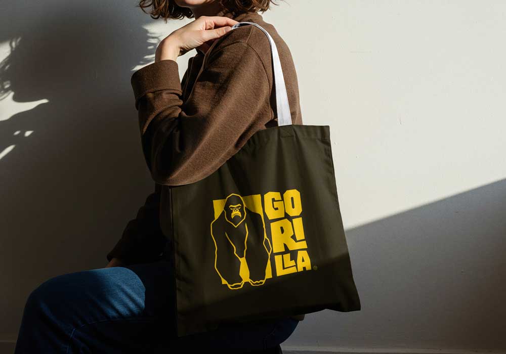Branded tote bag
